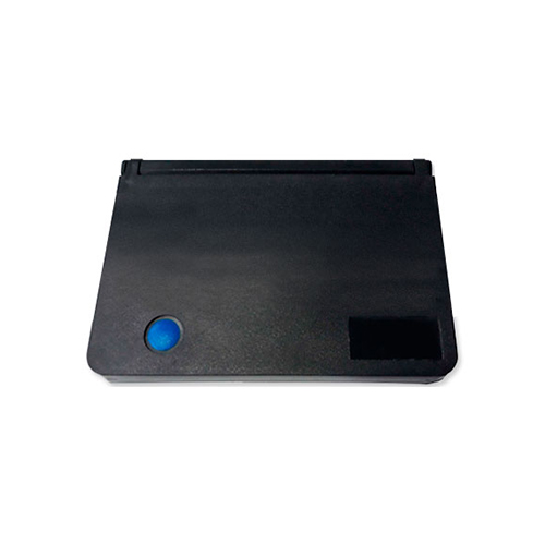 Almofada para Carimbo Real Pen  N2 Azul de Feltro com Tampa de Plastico Retangular 53x94mm