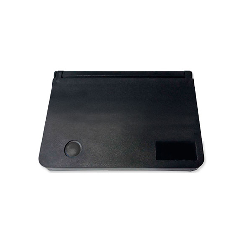 Almofada para Carimbo Real Pen N2 Preta de Feltro com Tampa de Plastico Retangular 53x94mm
