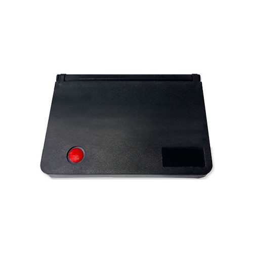 Almofada para Carimbo Real Pen N2 Vermelha de Feltro com Tampa de Plastico Retangular 53x94mm