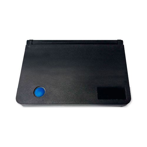 Almofada para Carimbo Real Pen N3 Azul de Feltro com Tampa de Plastico Retangular 70x105mm