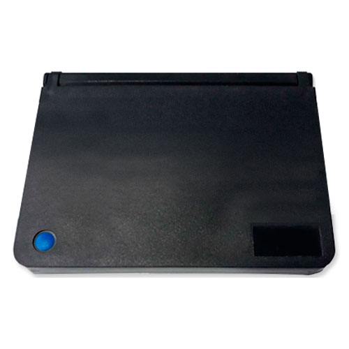 Almofada para Carimbo Real Pen N4 Azul de Feltro  com Tampa de Plastico Retangular 95x165mm