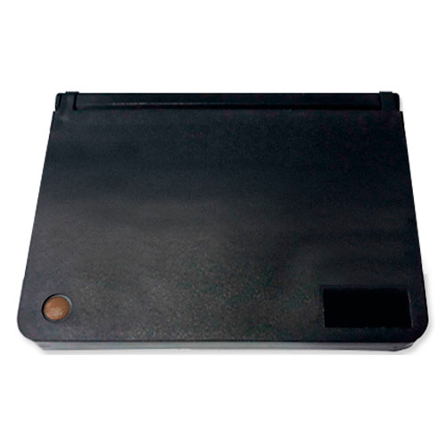Almofada para Carimbo Real Pen N4 Marrom de Feltro com Tampa de Plastico Retangular 95x165mm