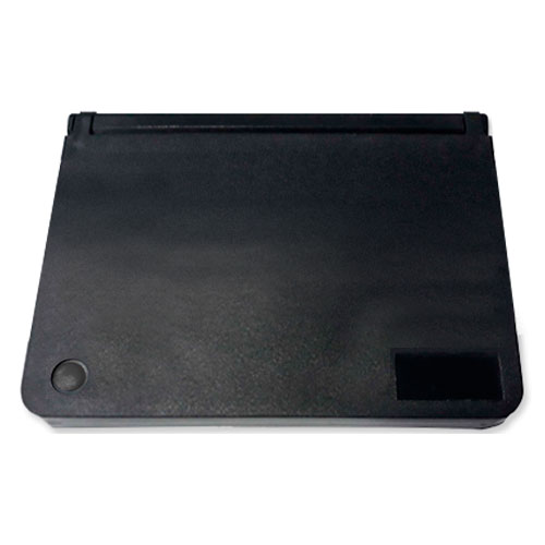 Almofada para Carimbo Real Pen N4 Preta de Feltro com Tampa de Plastico Retangular 95x165mm