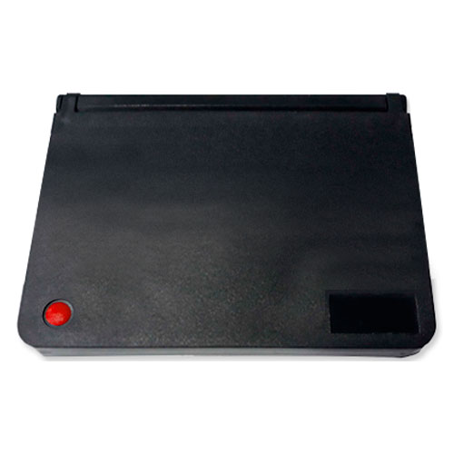 Almofada para Carimbo Real Pen N4 Vermelha de Feltro  com Tampa de Plastico Retangular 95x165mm