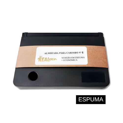 Almofada Espuma Preta N4 Realpen 95x165mm