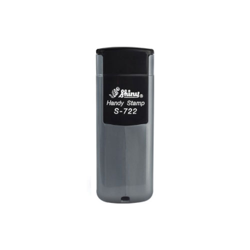 Novo Carimbo de Bolso Shiny Handy Stamp S1722 Prateado Placa Texto Retangular 14x38mm