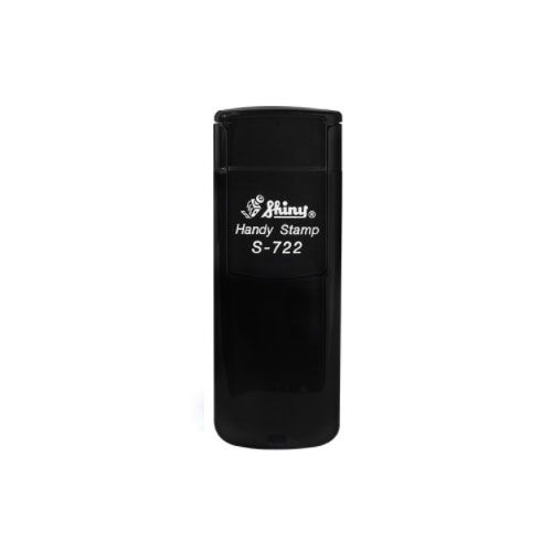Novo Carimbo de Bolso Shiny Handy Stamp S1722 Preto Placa Texto Retangular 14x38mm