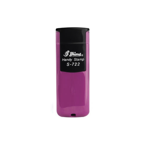 Novo Carimbo de Bolso Shiny Handy Stamp S1722 Violeta Placa Texto Retangular 14x38mm
