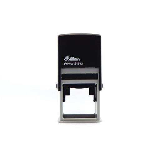 Carimbo Automatico Shiny Printer S542 Preto Placa Texto Quadrada 42x42mm