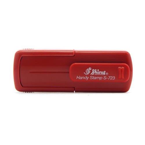 Carimbo de Bolso Shiny Handy Stamp S723 Vermelho Placa Texto Retangular 18x47mm