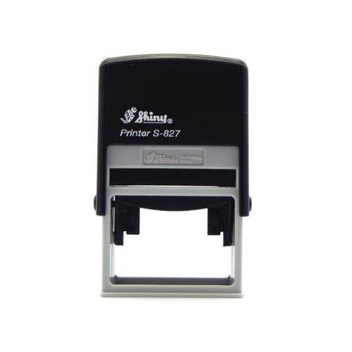 Carimbo Automatico Shiny Printer S827 Preto Placa Texto Retangular 30x50mm