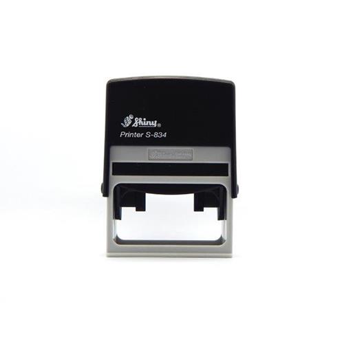 Carimbo Automatico Shiny Printer S834 Preto Placa Texto Retangular 30x65mm