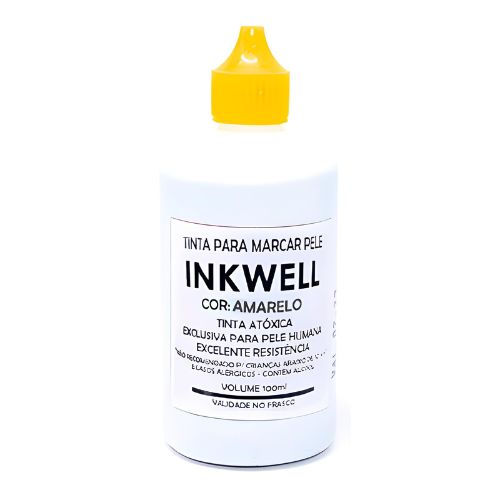 Tinta para Tecido Inkwell 100ml Amarela