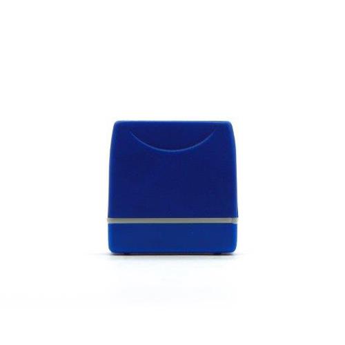 Carimbo para Sistema Flash Azul Placa Texto Retangular 14x38mm
