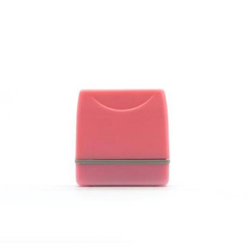 Carimbo para Sistema Flash Rosa Placa Texto Retangular 14x38mm
