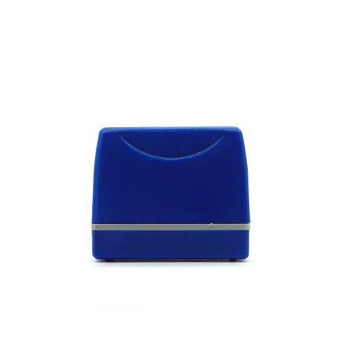 Carimbo para Sistema Flash Azul Placa Texto Retangular 18x47mm