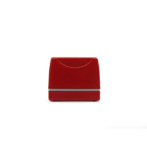 Carimbo para Sistema Flash Vermelho Placa Texto Retangular 18x47mm