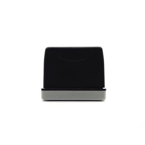 Carimbo para Sistema Flash Preto Placa Texto Retangular 40x60mm