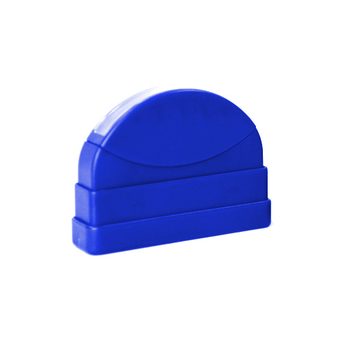 Carimbo para Sistema Flash Azul Placa Texto Retangular 11x67mm