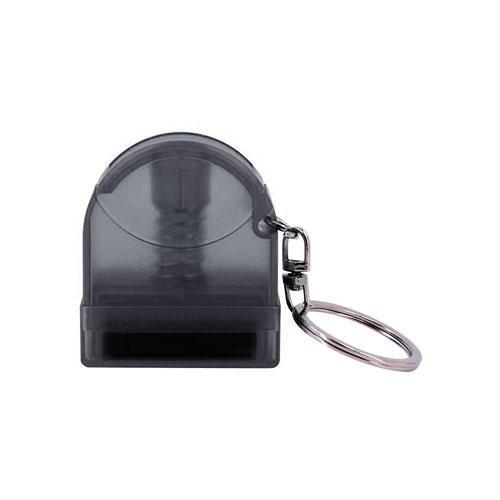 Carimbo de Bolso para Sistema Flash Preto Transparente Placa Texto Retangular 9,5x27mm