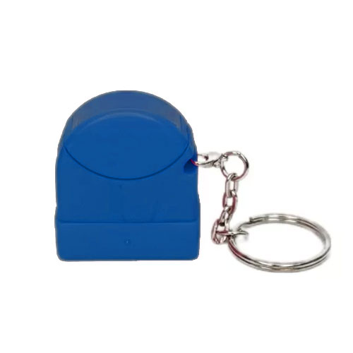 Carimbo de Bolso para Sistema Flash Azul Opaco Placa Texto Retangular 9,5x27mm