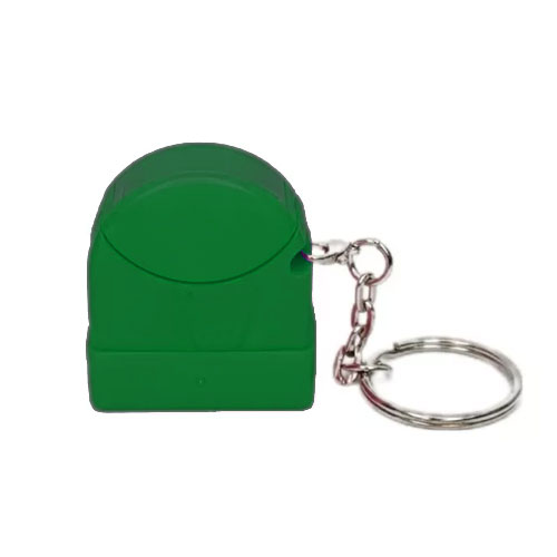 Carimbo de Bolso para Sistema Flash Verde Opaco Placa Texto Retangular 9,5x27mm