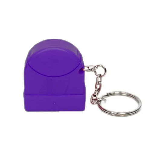 Carimbo de Bolso para Sistema Flash Violeta Opaco Placa Texto Retangular 9,5x27mm