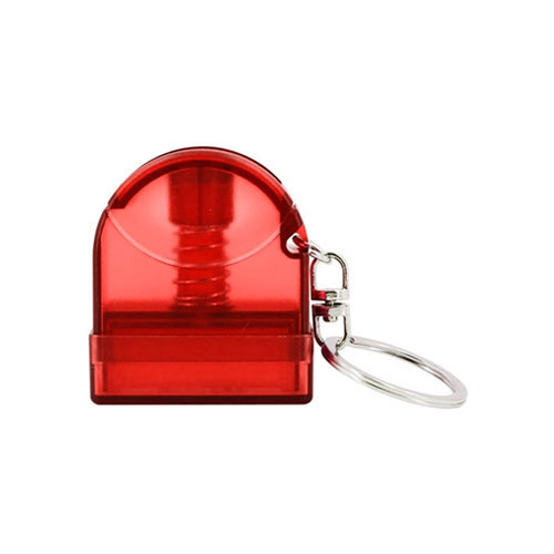 Carimbo de Bolso para Sistema Flash Vermelho Transparente Placa Texto Retangular 9,5x27mm