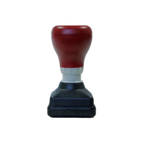 Carimbo para Sistema Flash Vermelho Placa Texto Quadrada 31x31mm