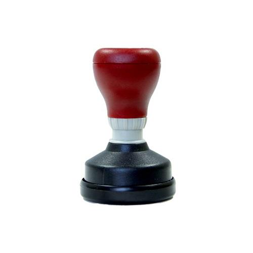 Carimbo para Sistema Flash Vermelho Placa Texto Redonda 40mm