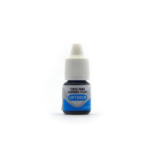 Tinta Optimum Azul para Carimbos Sistema Flash Frasco 5ml