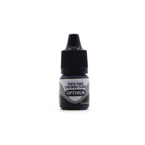 Tinta Optimum Preta para Carimbos Sistema Flash Frasco 5ml