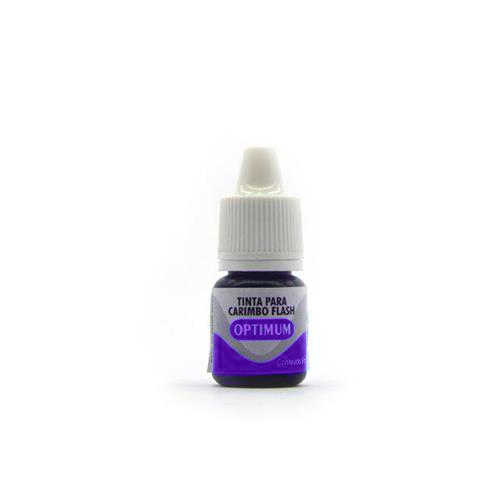 Tinta Optimum Violeta para Carimbos Sistema Flash Frasco 5ml