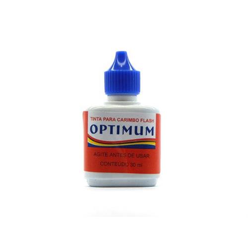 Tinta Optimum Azul para Carimbos Sistema Flash Frasco 30ml