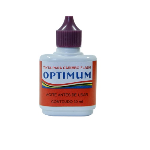 Tinta Optimum Violeta para Carimbos Sistema Flash Frasco 30ml