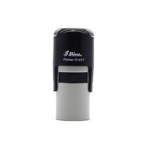 Carimbo Automatico Shiny Printer R517 Preto Placa Texto Redonda 17mm