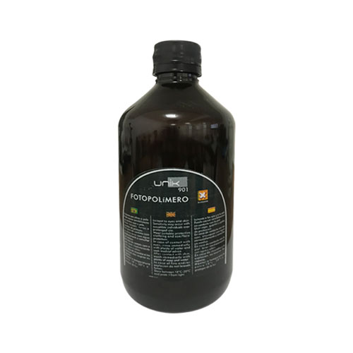 Polimero Fotossensível Unik Vermelho para Produção de Carimbos Frasco 450g