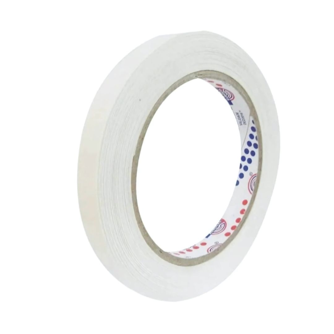 Fita Adesiva Dupla Face Papel Branca Dpf 740 Qualidade Eurocel Rolo 12mmx30m