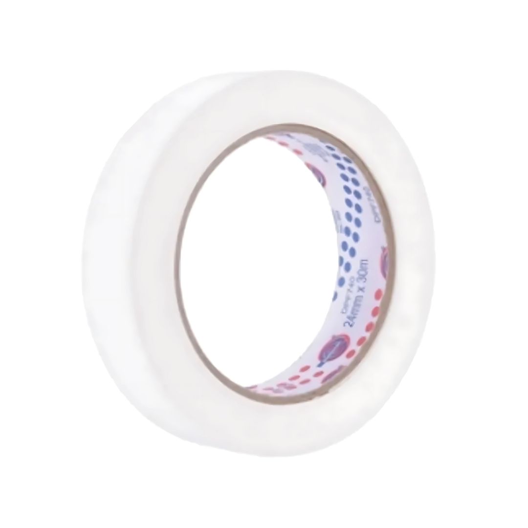 Fita Adesiva Dupla Face Papel Branca Dpf 740 Qualidade Eurocel Rolo 24mmx30m
