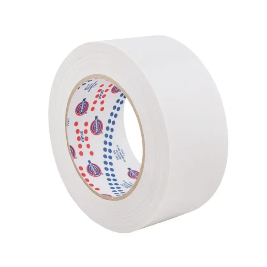 Fita Adesiva Dupla Face Papel Branca Dpf 740 Qualidade Eurocel Rolo 48mmx30m