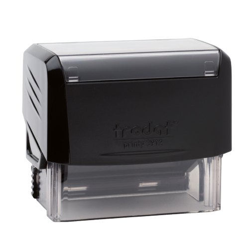 Carimbo Automatico Trodat Printy 3912 Preto Placa Texto Retangular 18x47mm