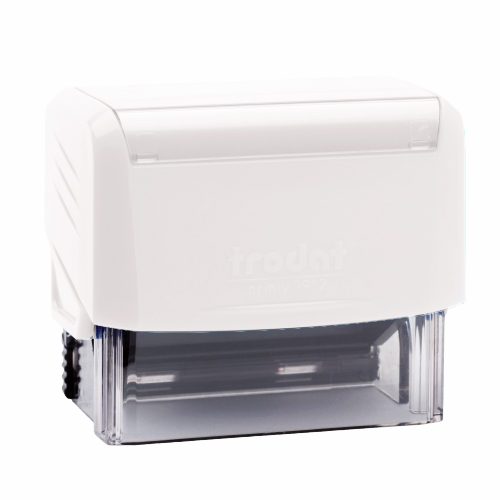Carimbo Automatico Trodat Printy 3912 Branco Placa Texto Retangular 18x47mm