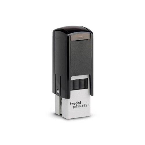 Carimbo Automatico Trodat Printy 4921 Preto Placa Texto Quadrada 12x12mm