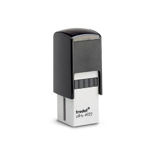 Carimbo Automatico Trodat Printy 4922 Preto Placa Texto Quadrada 20x20mm