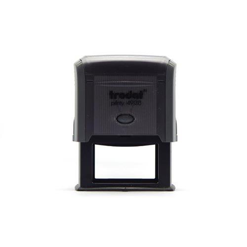 Carimbo Automatico Trodat Printy 4928 Preto Placa Texto Retangular 33x60mm