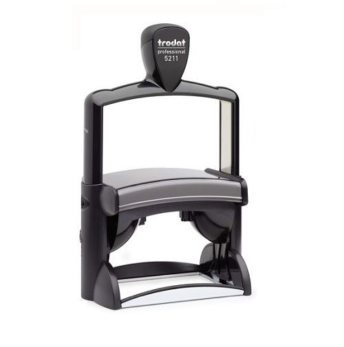 Carimbo Automatico Trodat Professional Line 5211 Placa Texto Retangular 55x85mm