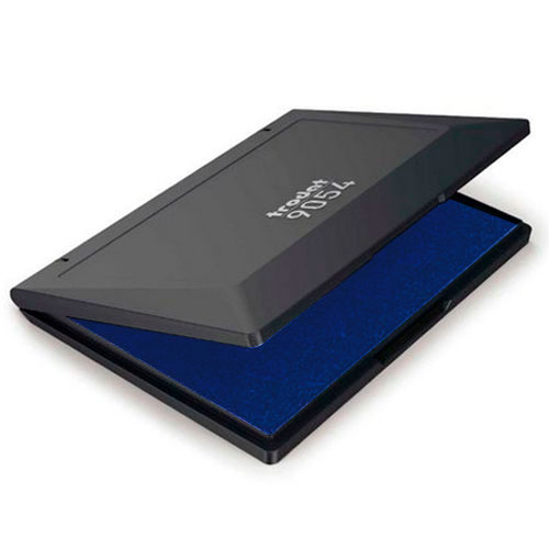 Almofada para Carimbo Trodat 9054 Azul com Tampa de Plástico Retangular 148x210mm