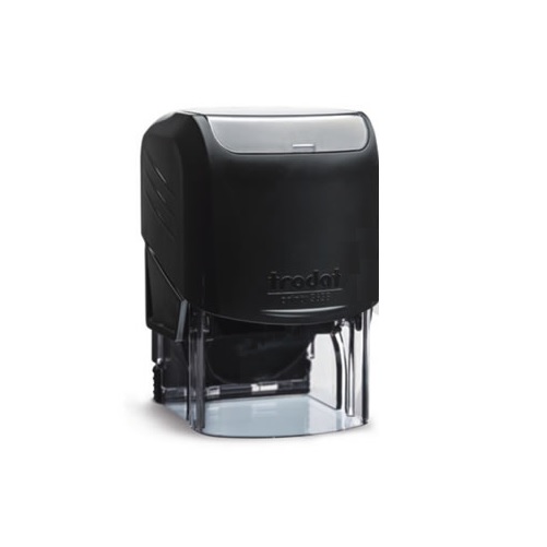 Carimbo Automatico Trodat Printy 3638 Preto Placa Texto Redonda 38mm
